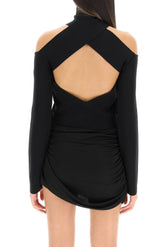 'MOLINS' OFF-SHOULDER CROPPED KNIT TOP